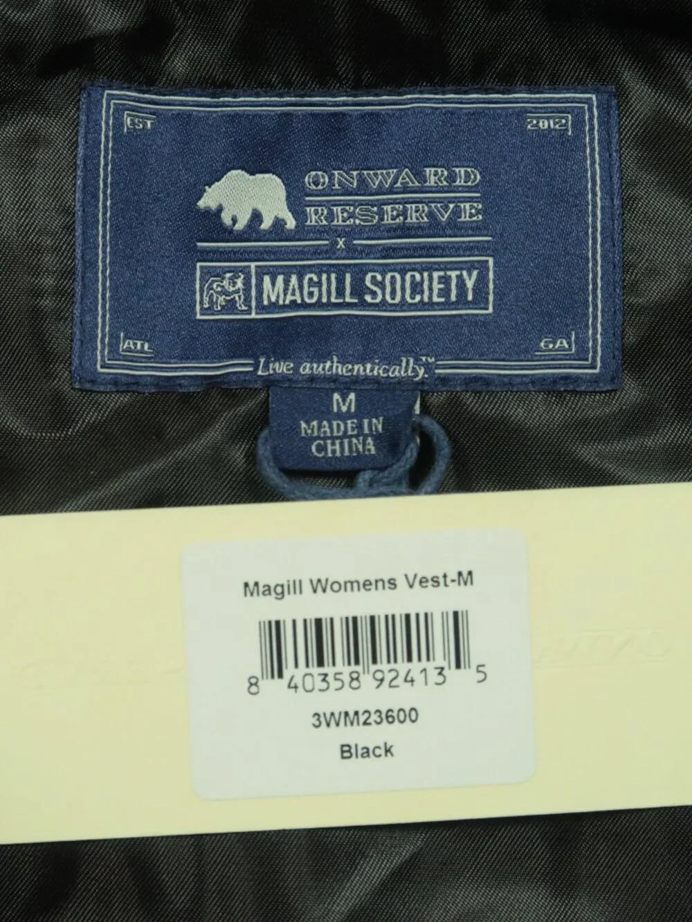 Onward Reserve Georgia Bulldogs Magill Society Vest Womens M Black Gilet New